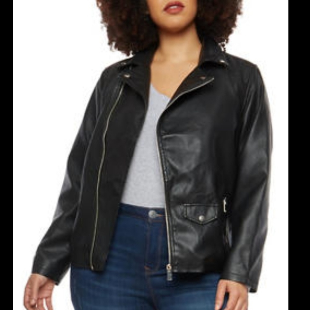 Faux Leather Jacket